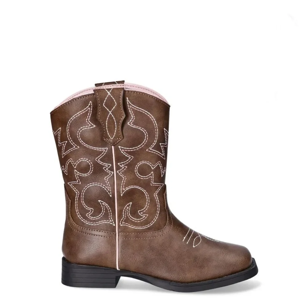 Big Girls Western Cowgirl Boots Shoes Size 5
